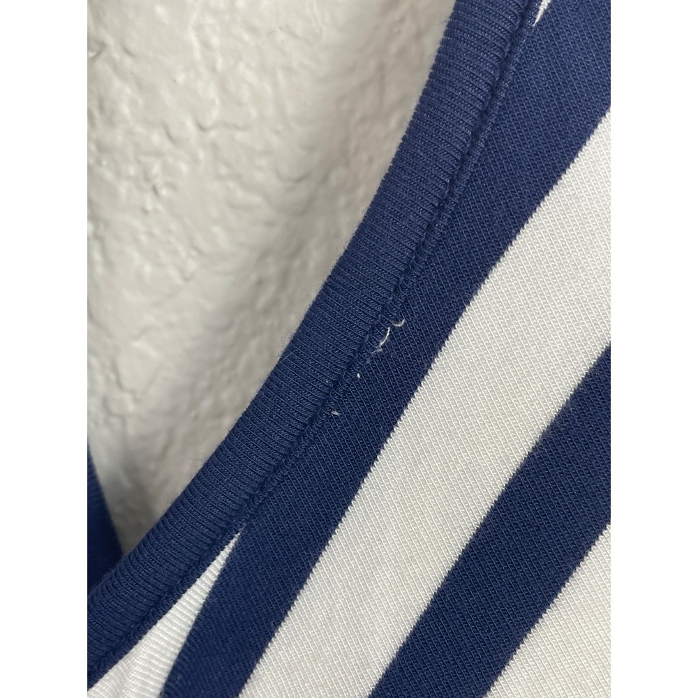 Soma Bra Dress Women's XXL Navy White Striped Maxi Nautical Resort Beachy NWT - Picture 10 of 16
